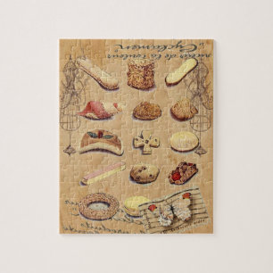 french bakery pastry cookies cake dessert jigsaw puzzle