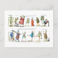 French Ballet Characters Vintage