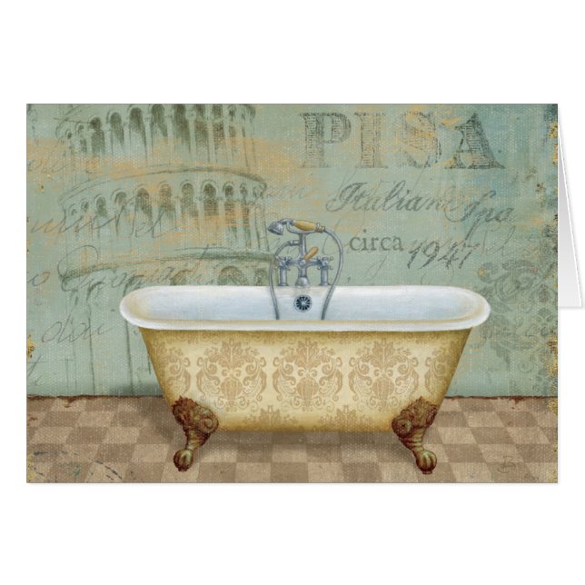 French Bathtub and the Leaning Tower of Pisa (Front Horizontal)