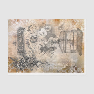 French Bee ephemera 18 lb decoupage Tissue Paper