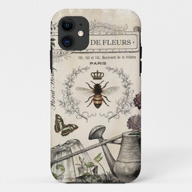 FRENCH BEE GARDEN Case-Mate iPhone CASE (Back)