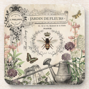 FRENCH BEE GARDEN COASTER