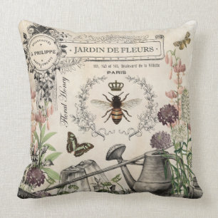 FRENCH BEE GARDEN CUSHION