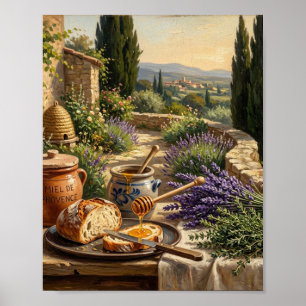French Bee Skeps Lavender Honey II Poster