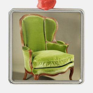 French bergere chair, c.1725 metal tree decoration