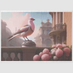 French Bird Carnations  Tissue Paper