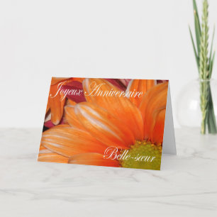 French Birthday Card For Sister-In-Law