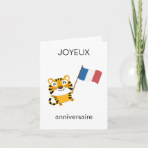 French Birthday Card – Joyeux anniversaire