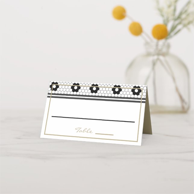 French Bistro Vintage Design Place Card (Front)