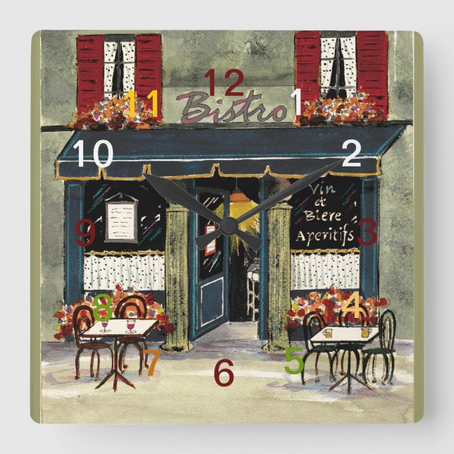 French Bistro wall clock (Front)