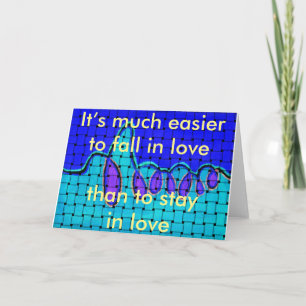 French Blue Abstract with Woven Texture Card