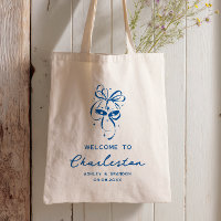 French Blue Bells Hotel Wedding Welcome