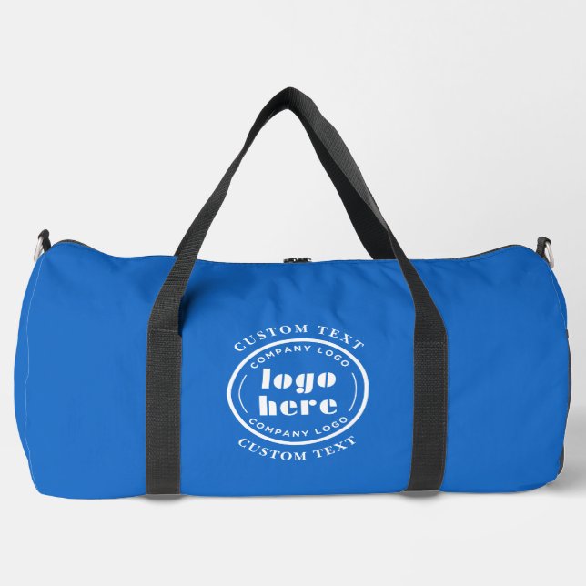 French Blue Company Logo Business Promotional Duffle Bag (Front)