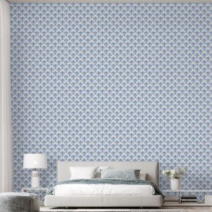 French Blue Fleur di Lis Lilly Wall Covering