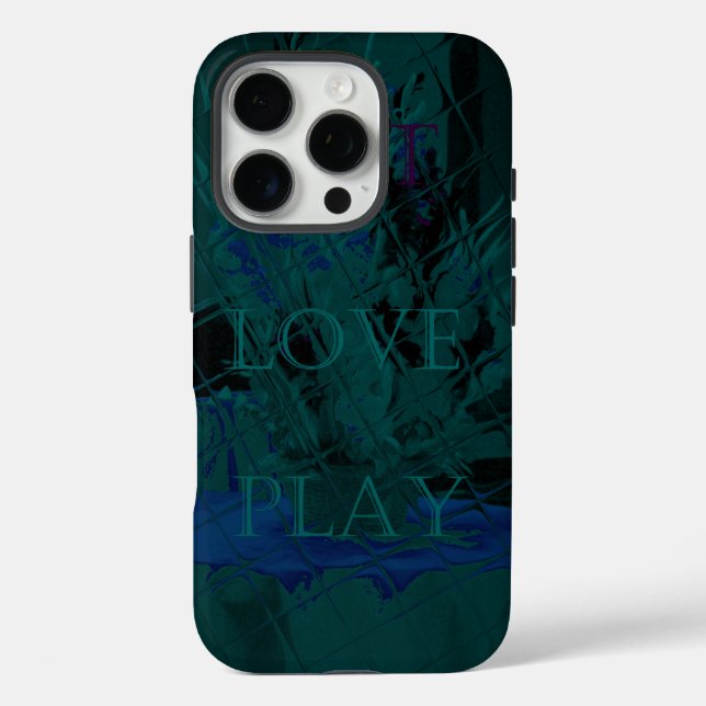 French Blue Flower colours Case-Mate iPhone Case (Back)