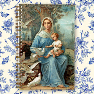 French Blue Madonna Notebook