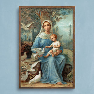 French Blue Madonna Poster