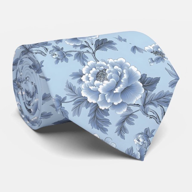 French Blue Tie (Rolled)