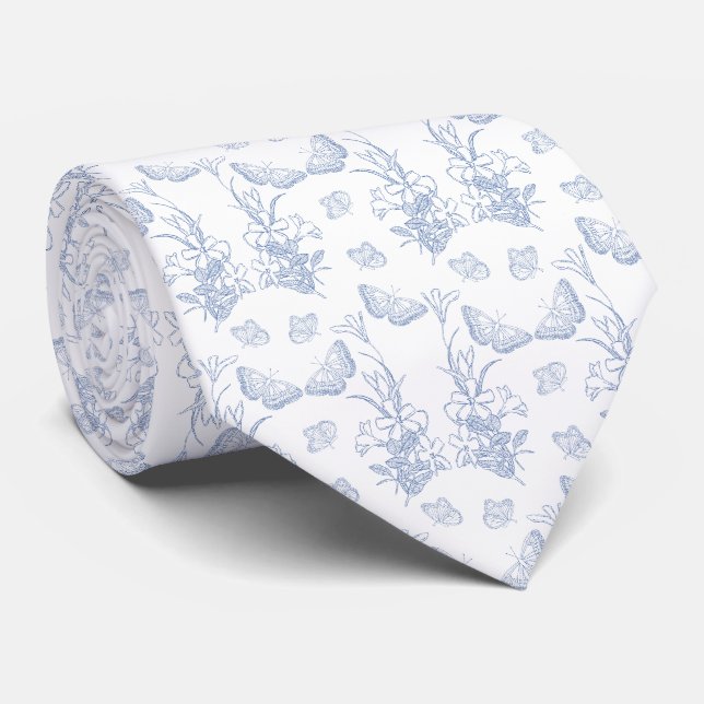 French Blue Tie (Rolled)