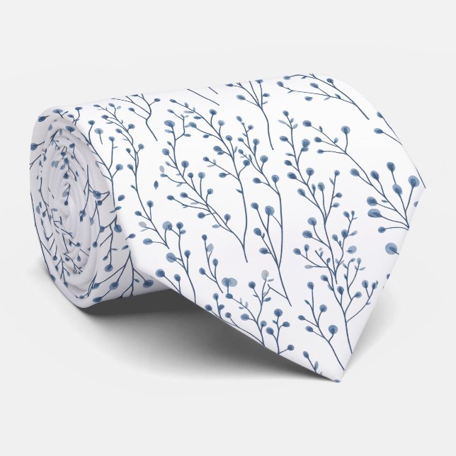 French Blue Tie (Rolled)