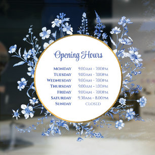 French Blue Wildflowers Circle Opening Hours