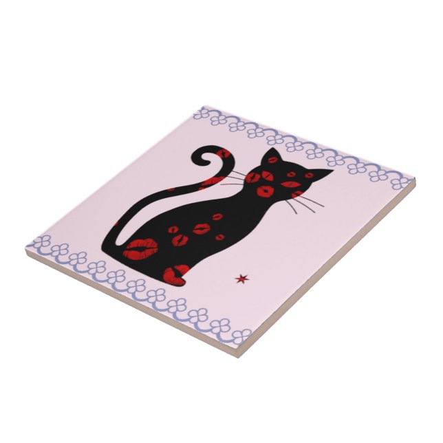 French:Bonne Soiree Ceramic Tile (Side)