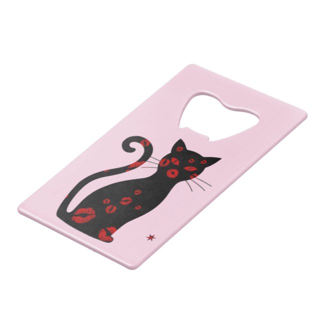 French:Bonne Soiree Credit Card Bottle Opener (Back Angled)