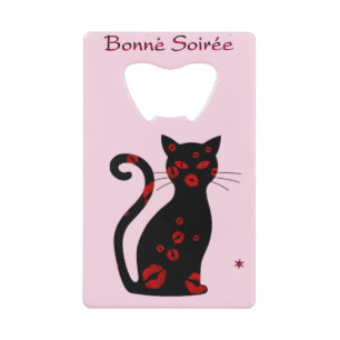 French:Bonne Soiree Credit Card Bottle Opener