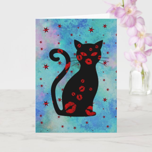 French:Bonne Soiree Greeting Card (Orchid)