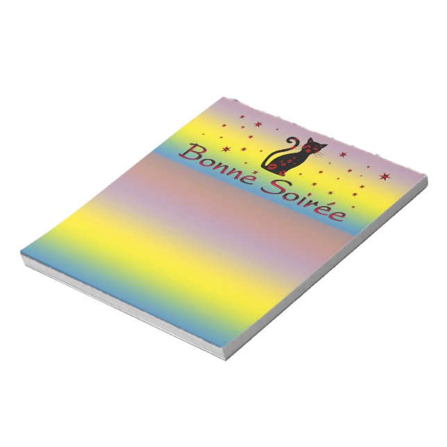 French:Bonne Soiree Notepad (Rotated)