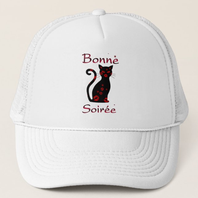 French:Bonne Soiree Trucker Hat (Front)