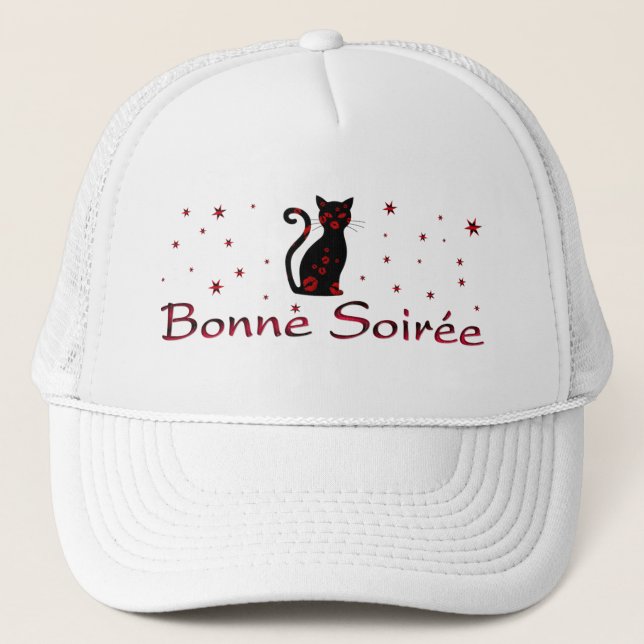 French:Bonne Soiree Trucker Hat (Front)