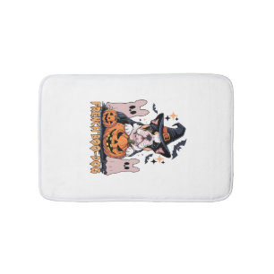 French Boo Dog Cute Frenchie Halloween Ghost Dog T Bath Mat