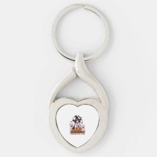 French Boo Dog Cute Frenchie Halloween Ghost Dog T Key Ring