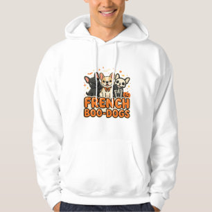 French Boo Dogs Halloween French Bulldog Design_1 Hoodie