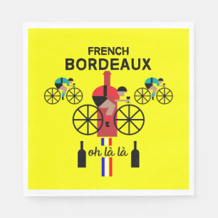 French Bordeaux Wine  Napkin