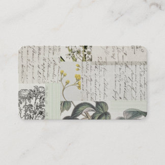 French Botanical Calling Cards