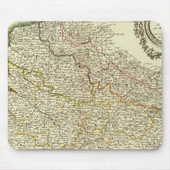 French Boundaries Mouse Pad (Front)