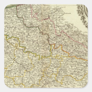 French Boundaries Square Sticker