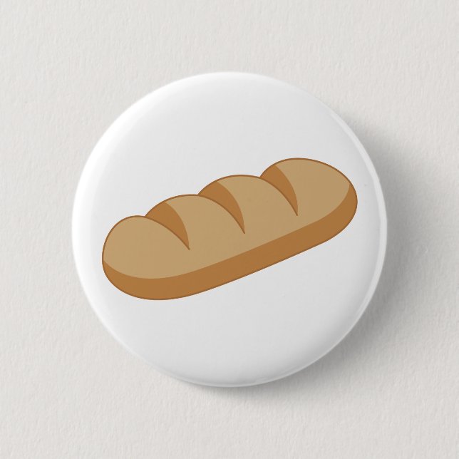 French Bread 6 Cm Round Badge (Front)