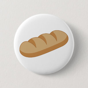 French Bread 6 Cm Round Badge