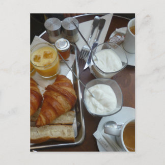 French breakfast postcard