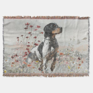 French Brittany , Art Throw Blanket