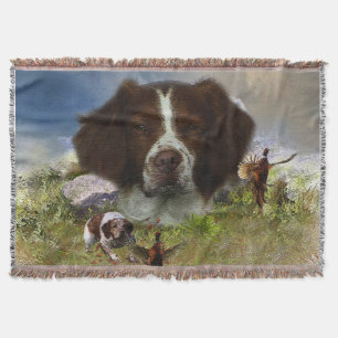 French Brittany , Art Throw Blanket
