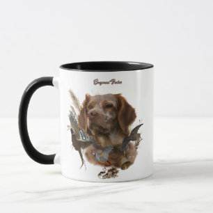French Brittany, Bird Hunting Art Mug