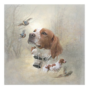 French Brittany, Bird Hunting Art  Photo Print