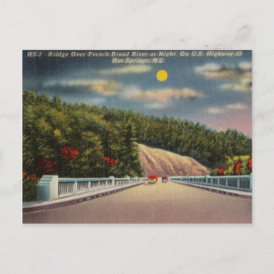 French Broad River, Hot Springs North Carolina Postcard
