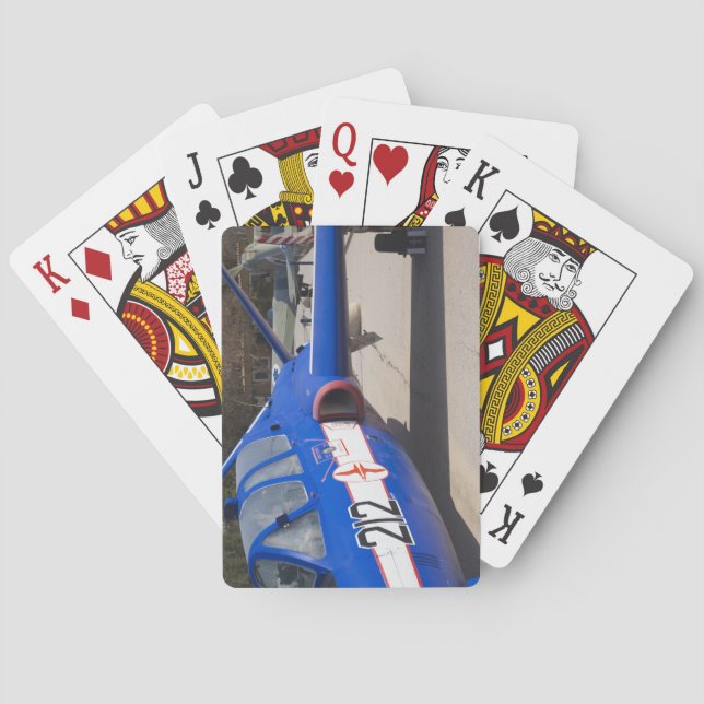 French Built Fouga Magister trainer Playing Cards (Back)