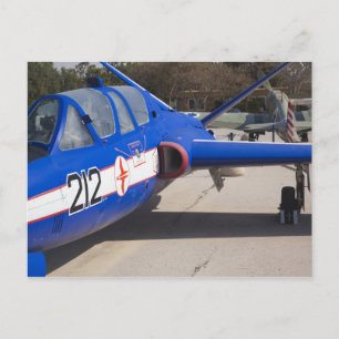 French Built Fouga Magister trainer Postcard