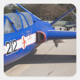French Built Fouga Magister trainer Square Sticker